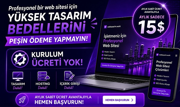 Kurulum Ücreti Ödemeden Web Sitesi Yaptır